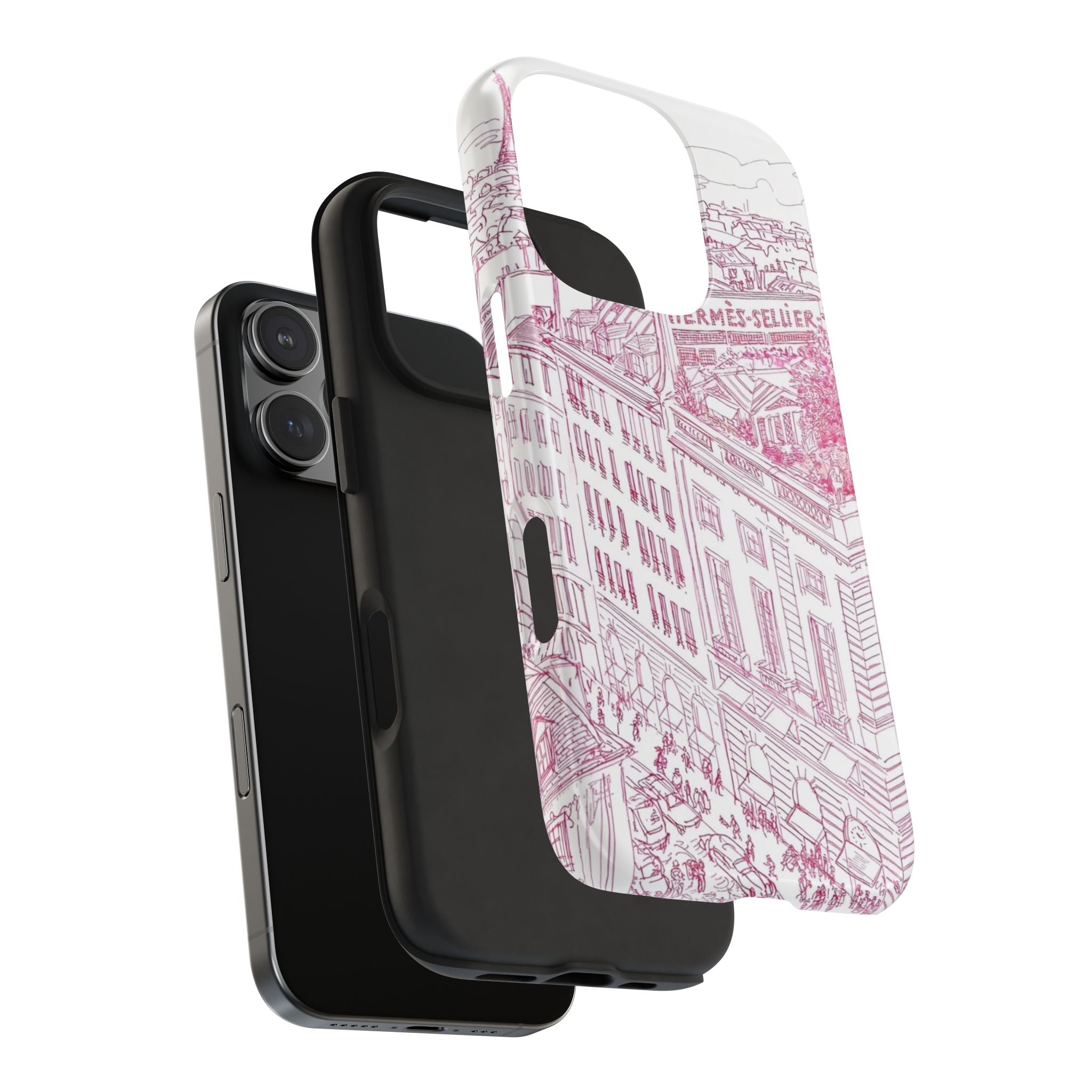 Pink Paris iPhone Case
