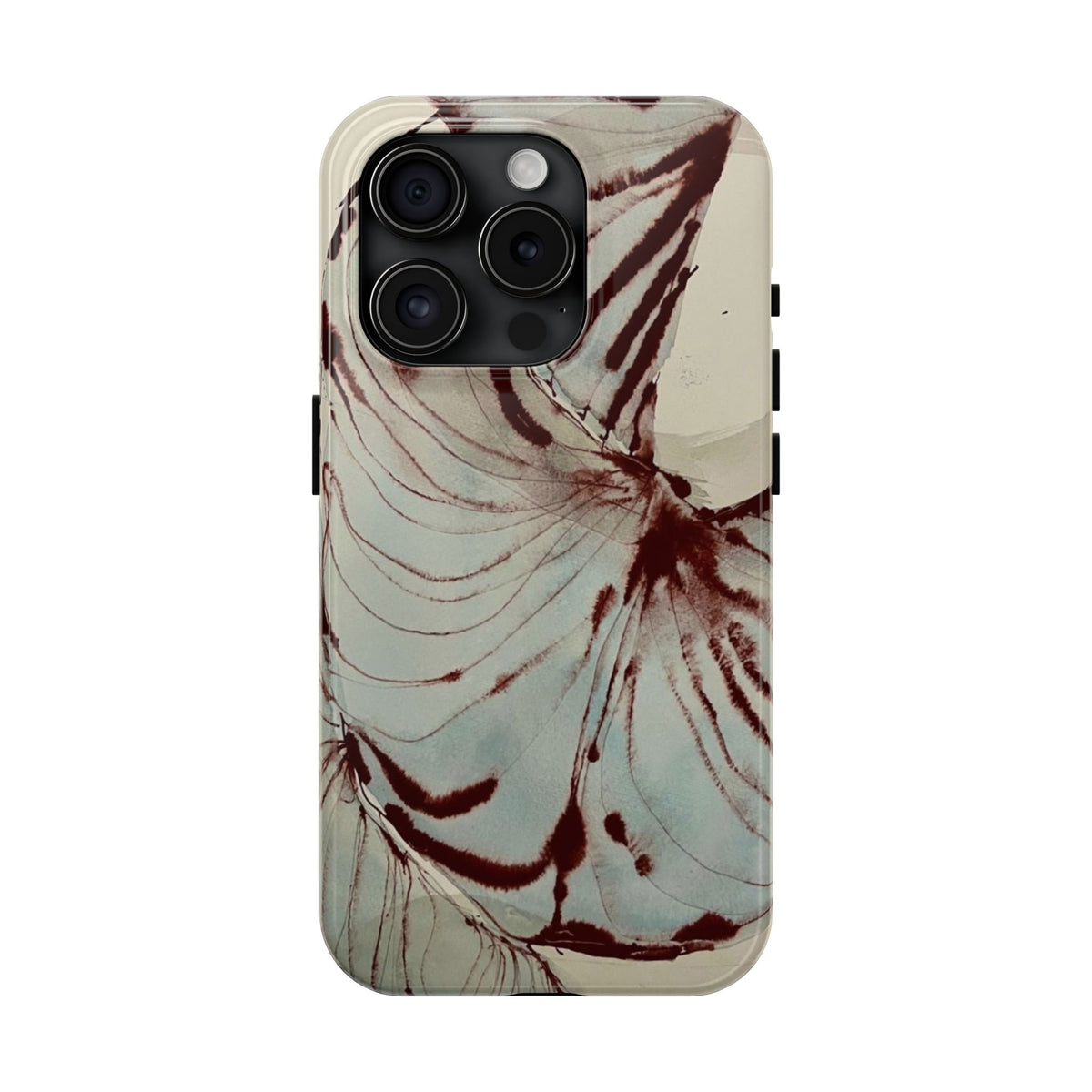 Maroon Silk iPhone Case