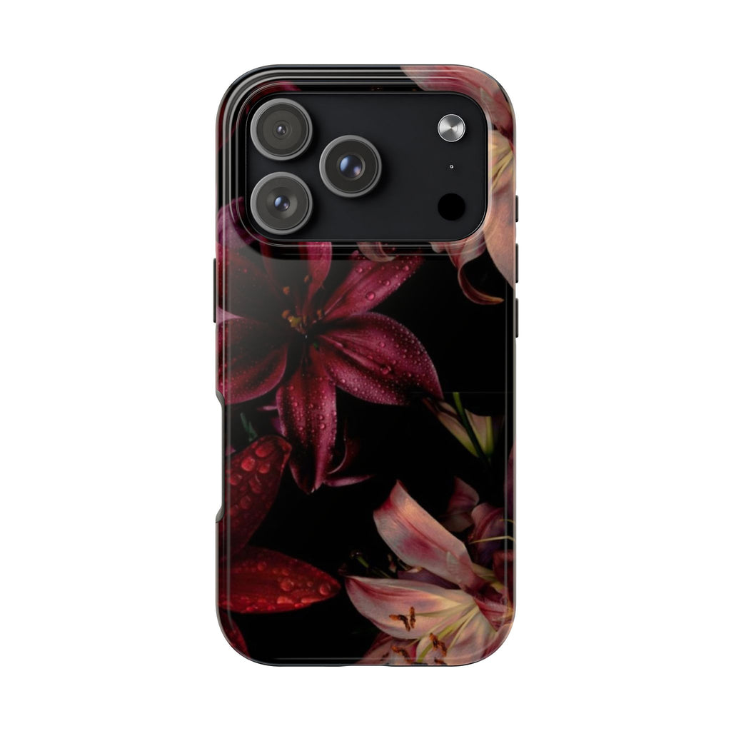 Rain-Kissed Lilies iPhone Case