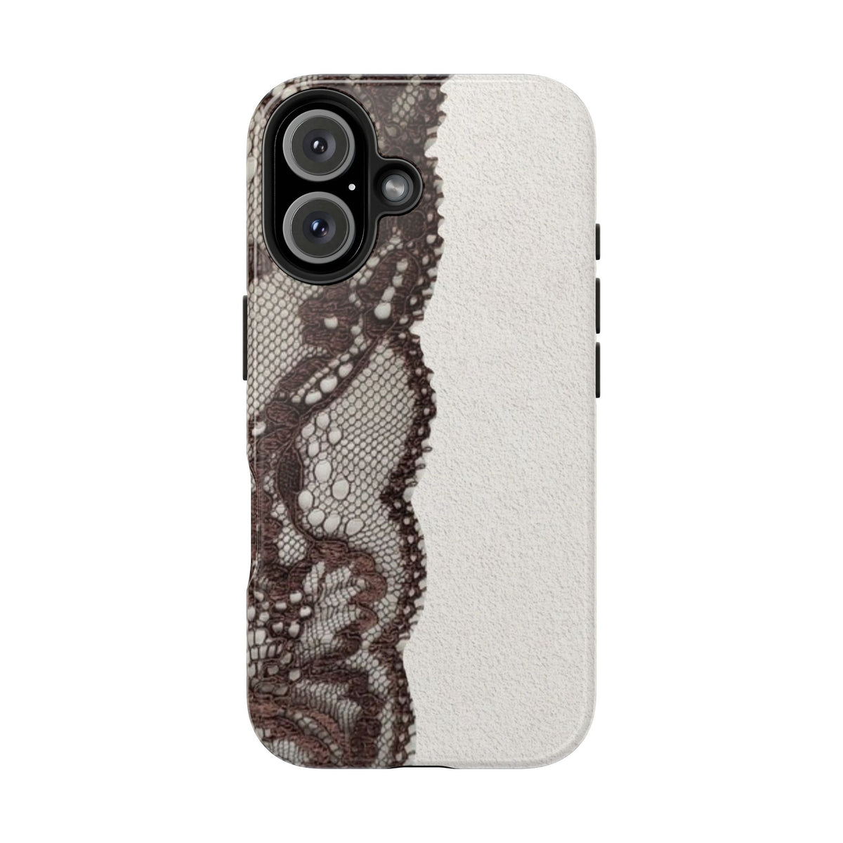 Brown Lace Edge iPhone Case