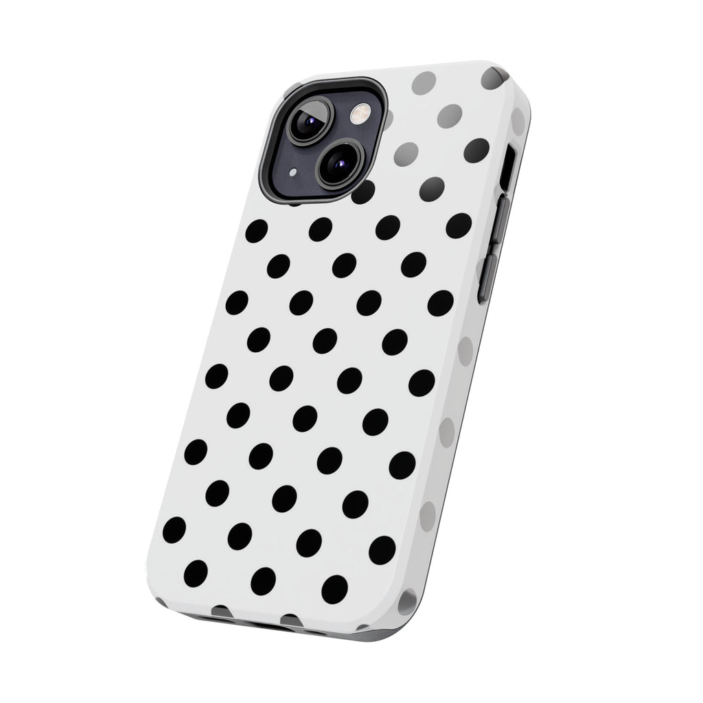White Polka Dot iPhone Case