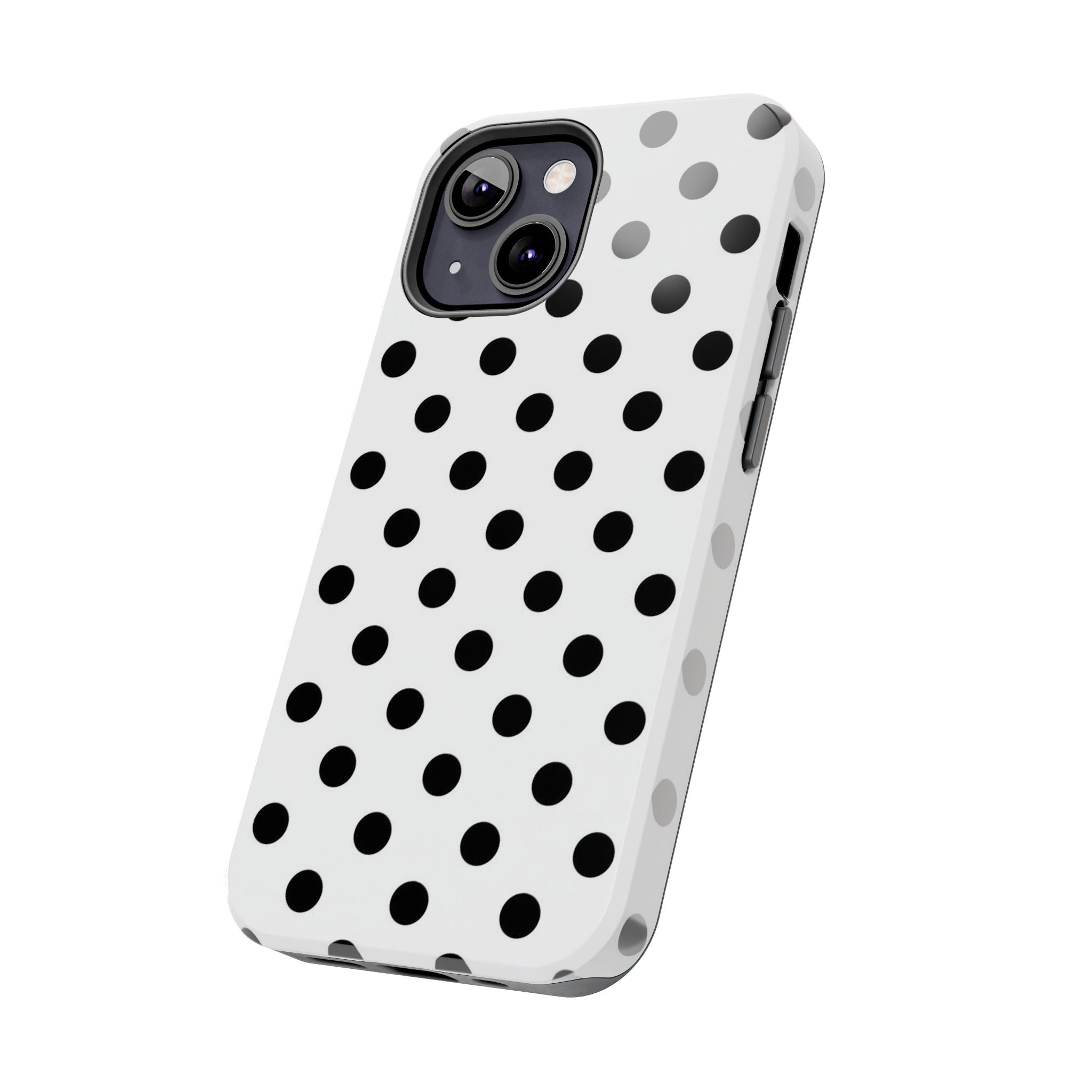 White Polka Dot iPhone Case