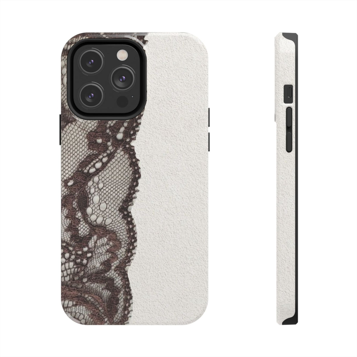 Brown Lace Edge iPhone Case