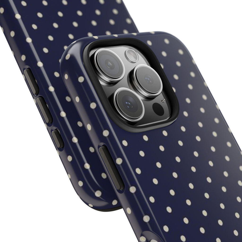 Blue Polka Dot iPhone Case