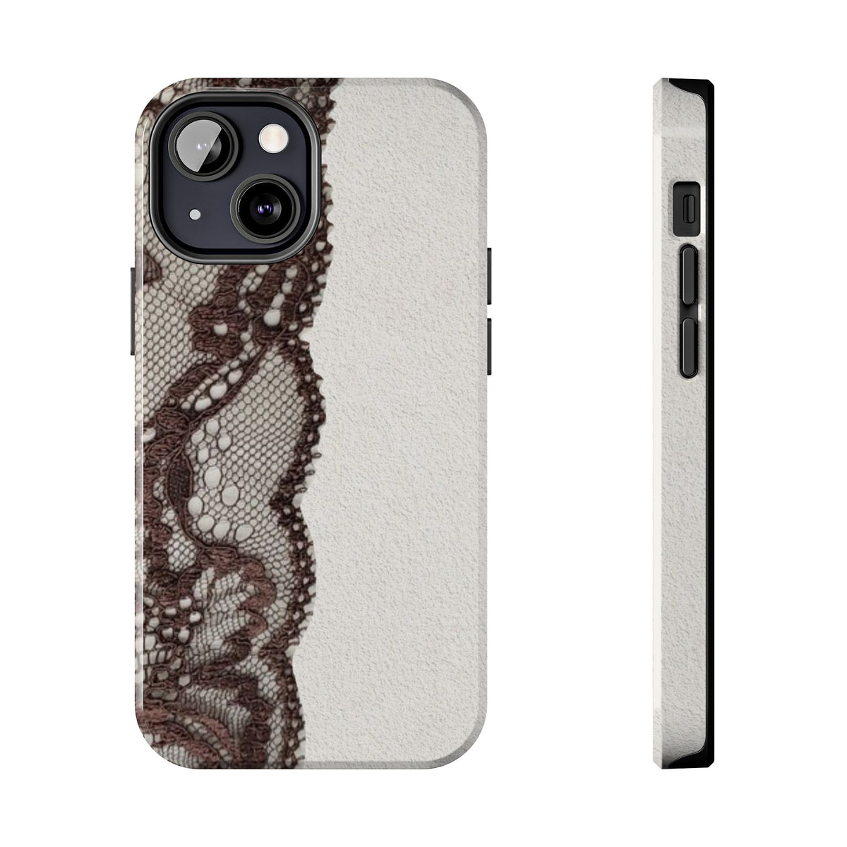Brown Lace Edge iPhone Case