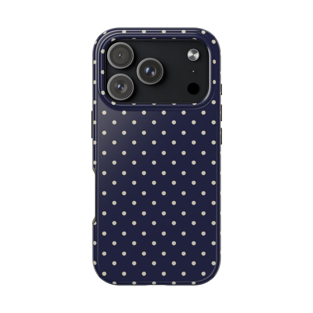 Blue Polka Dot iPhone Case
