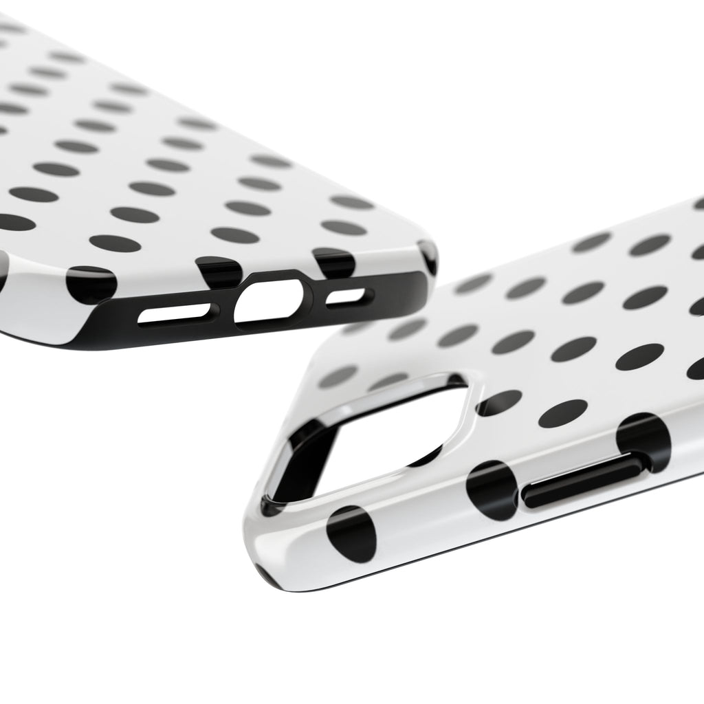 White Polka Dot iPhone Case