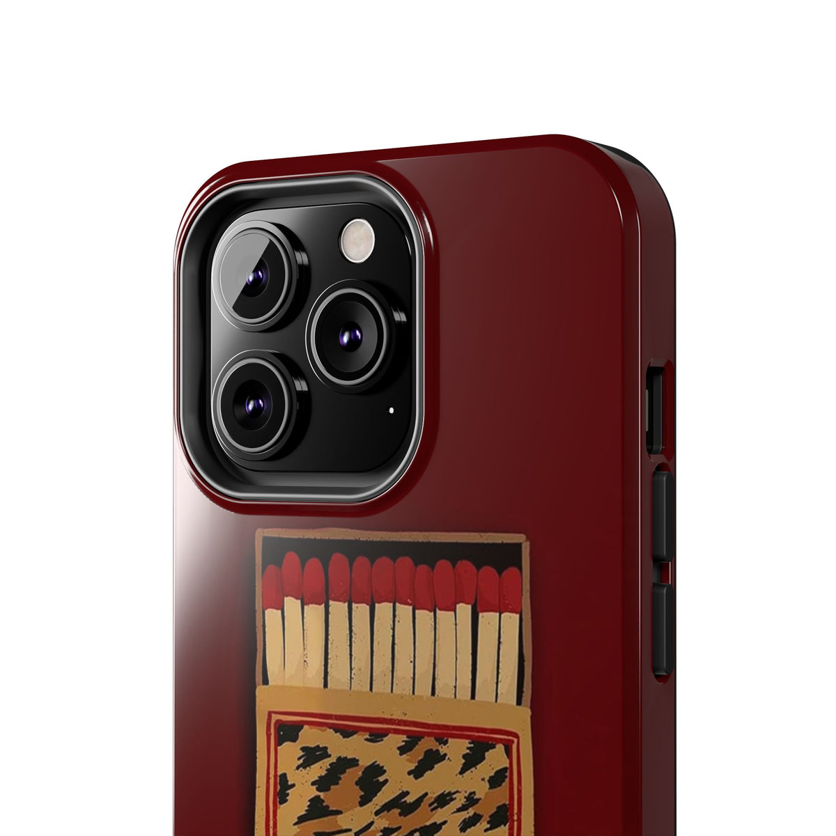 Burgundy Match iPhone Case