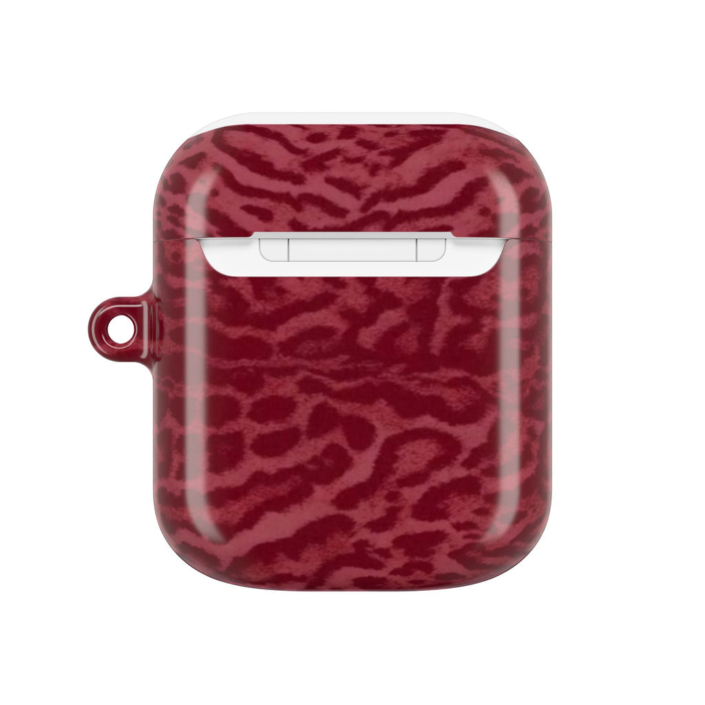 Burgundy Jaguar AirPod Case