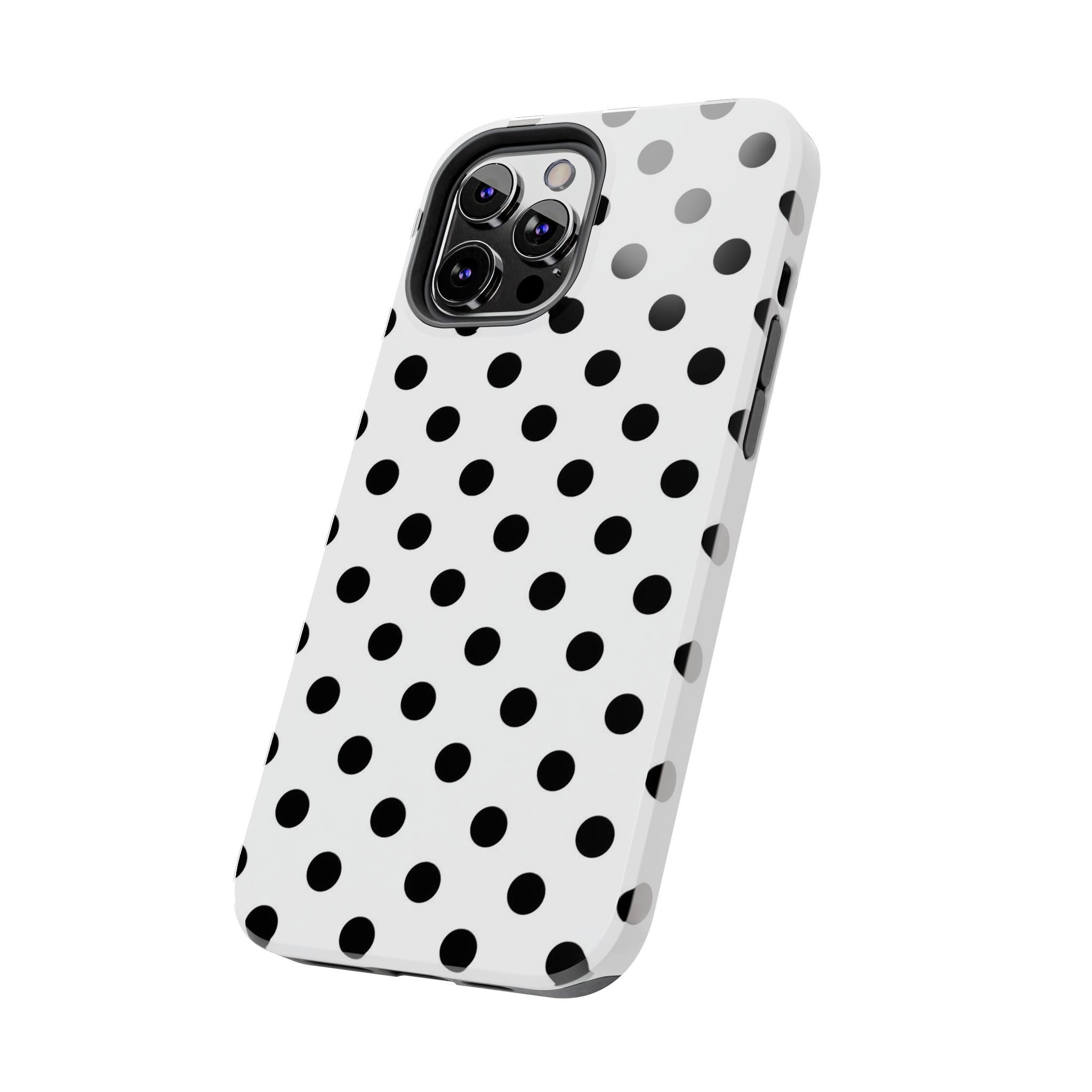 White Polka Dot iPhone Case
