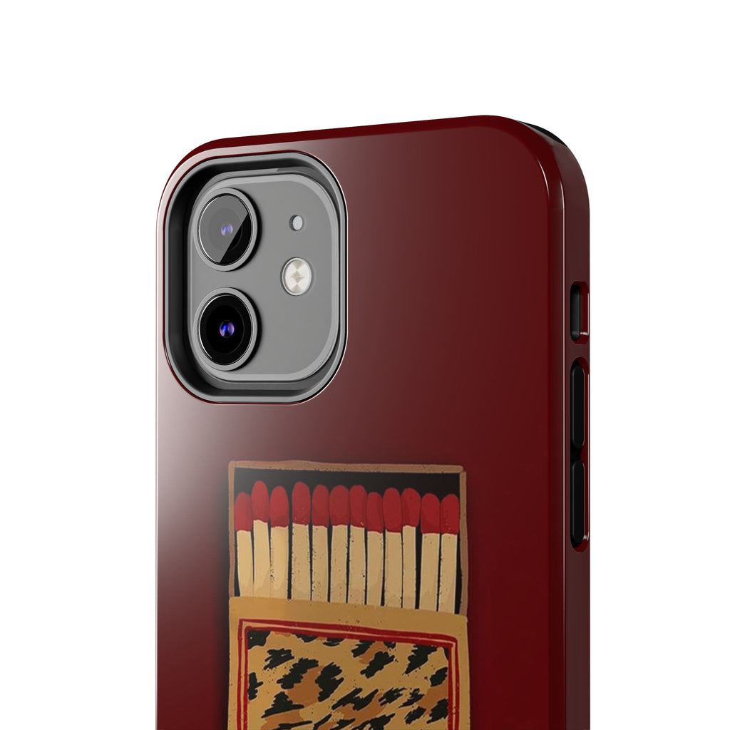 Burgundy Match iPhone Case