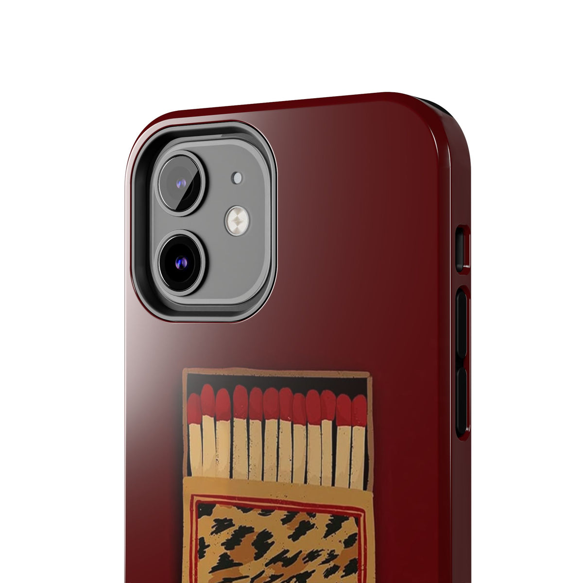 Burgundy Match iPhone Case