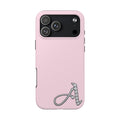 Hand-Bedazzled Initial in Pink iPhone Case