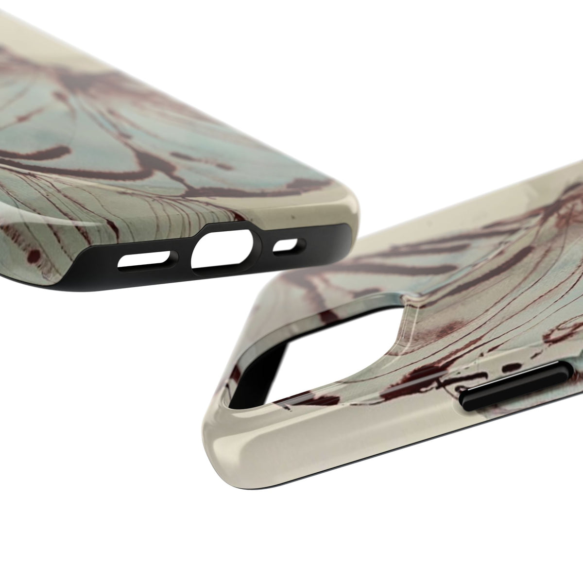 Maroon Silk iPhone Case