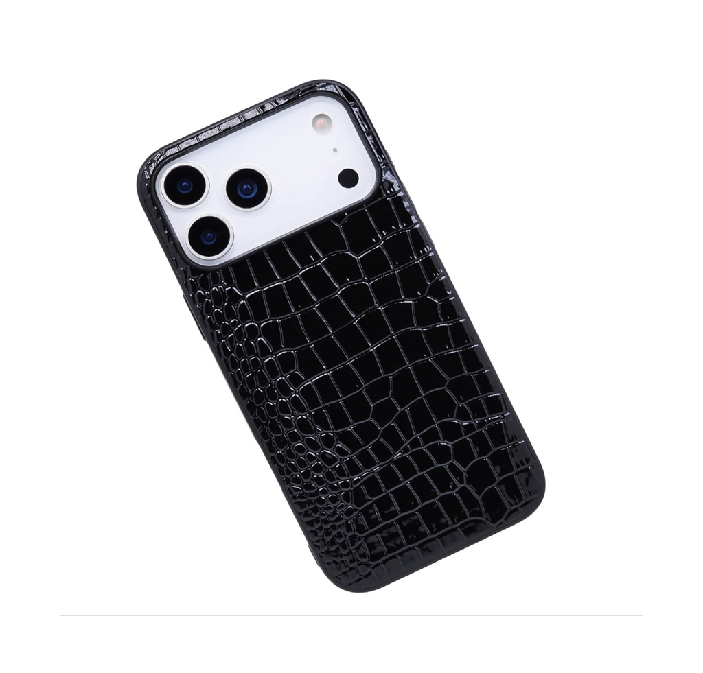 Black Croc iPhone Case