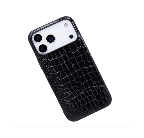 Black Croc iPhone Case