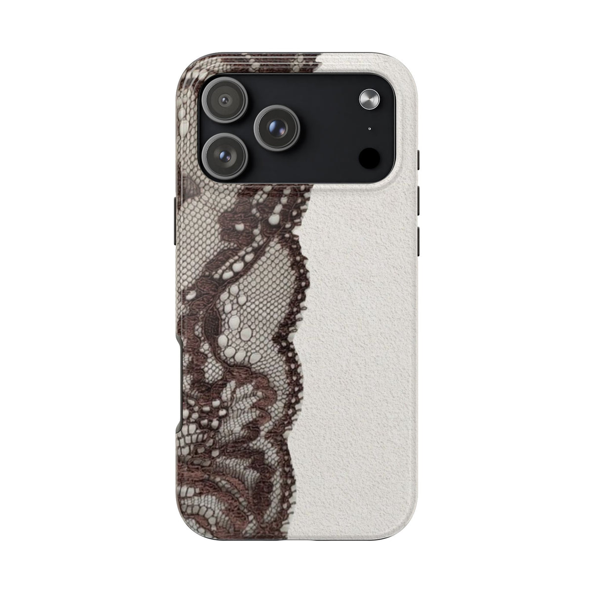 Brown Lace Edge iPhone Case