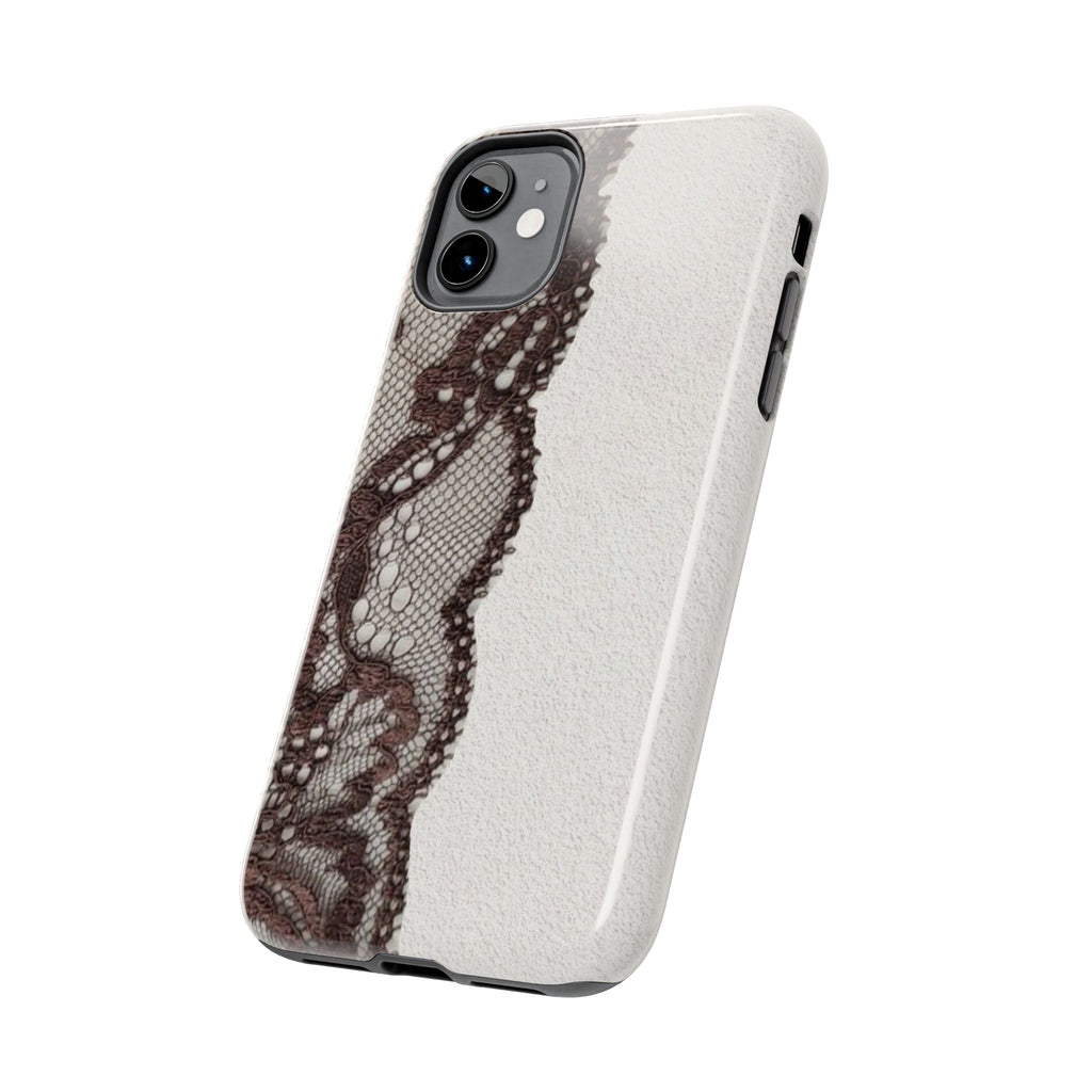 Brown Lace Edge iPhone Case