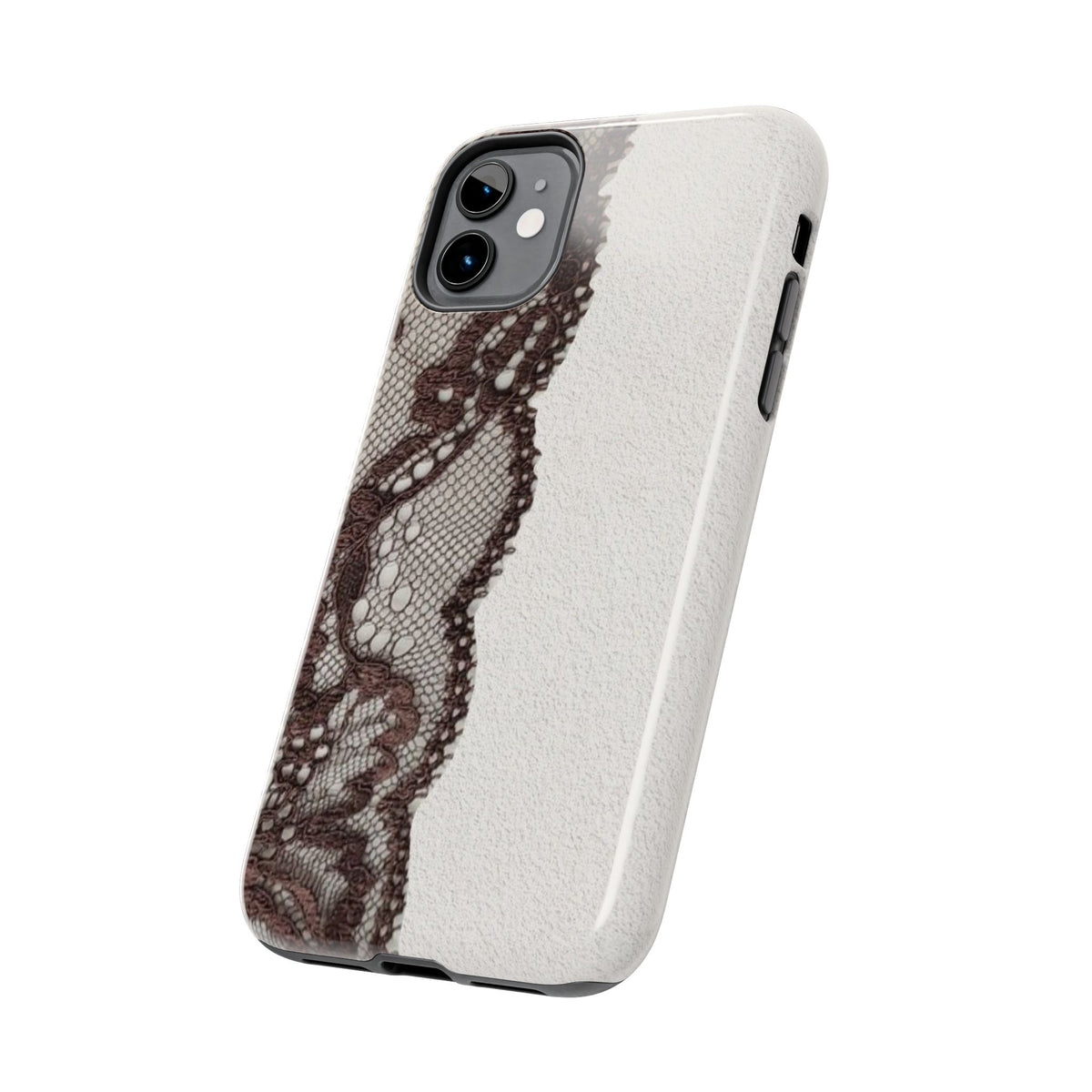 Brown Lace Edge iPhone Case