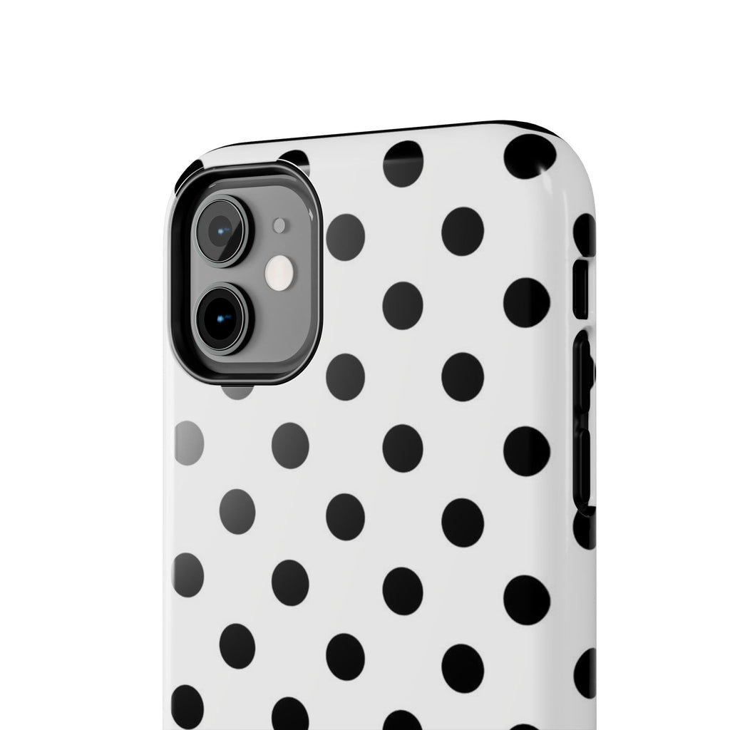 White Polka Dot iPhone Case