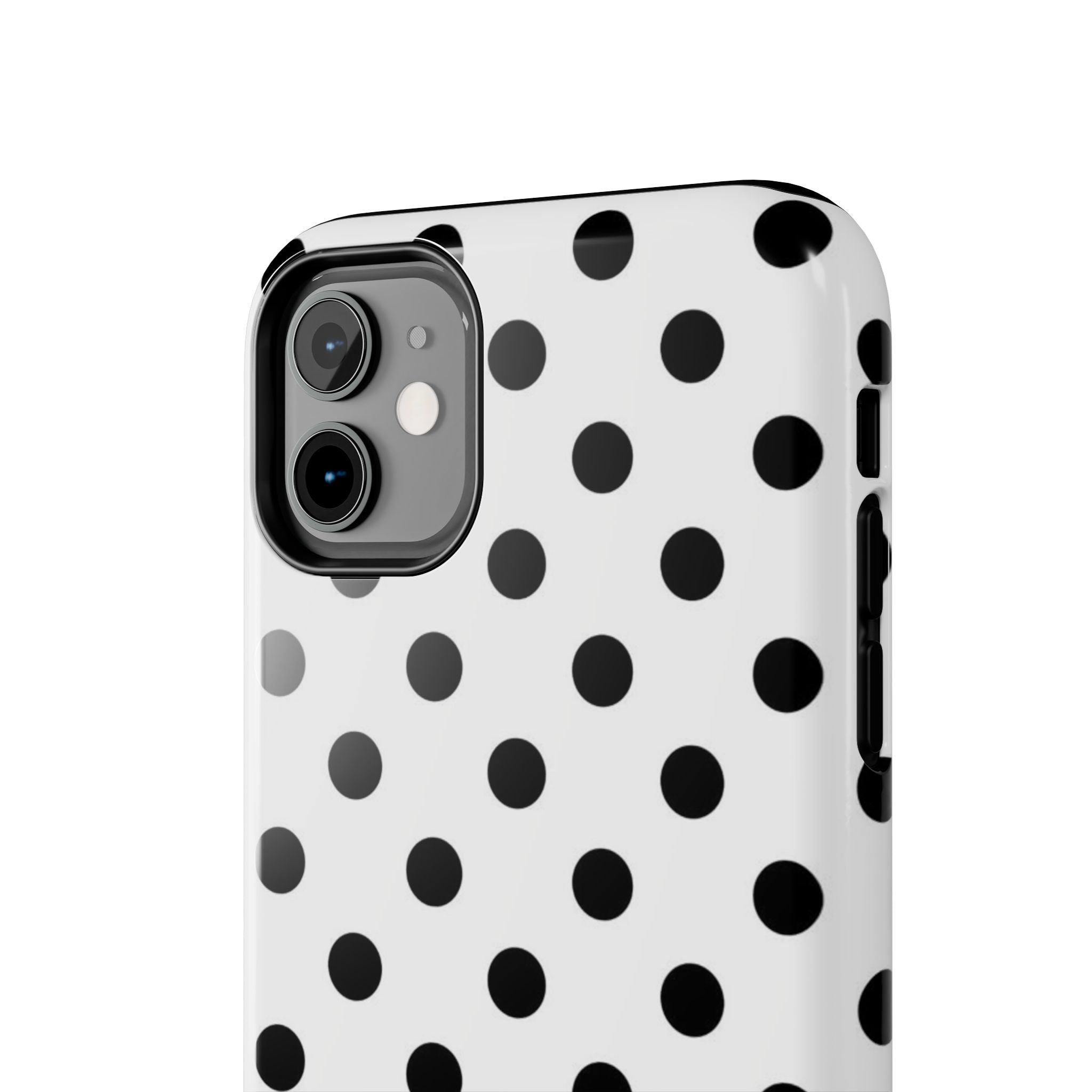 White Polka Dot iPhone Case