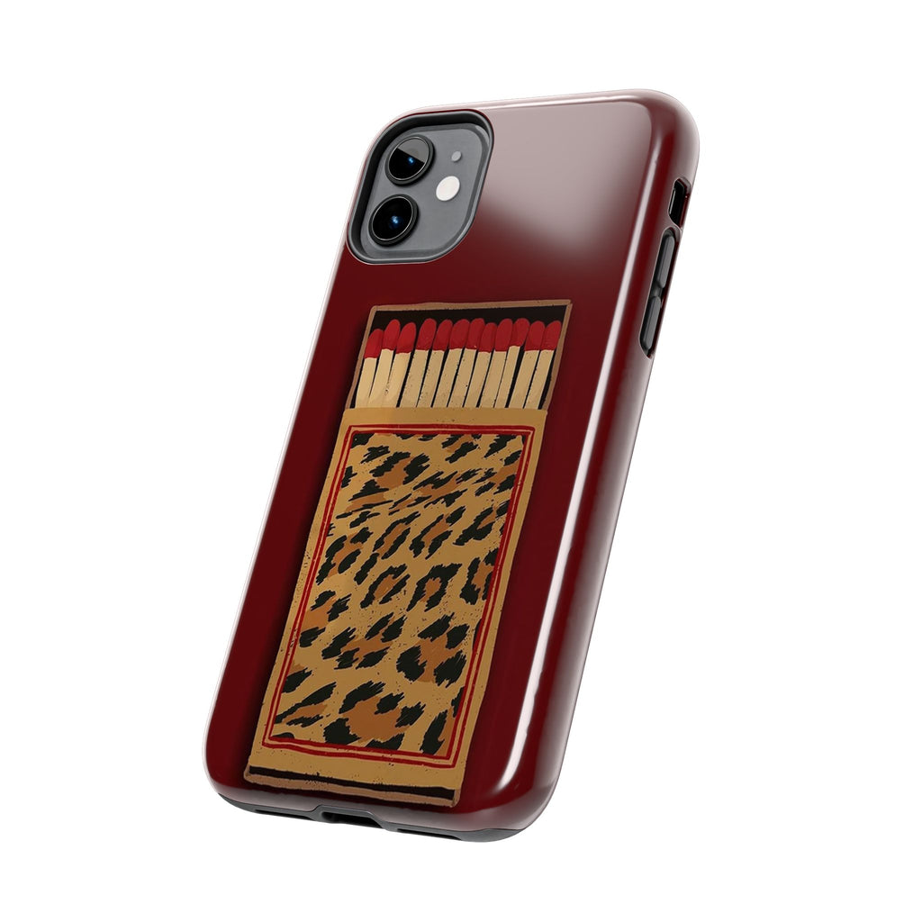 Burgundy Match iPhone Case