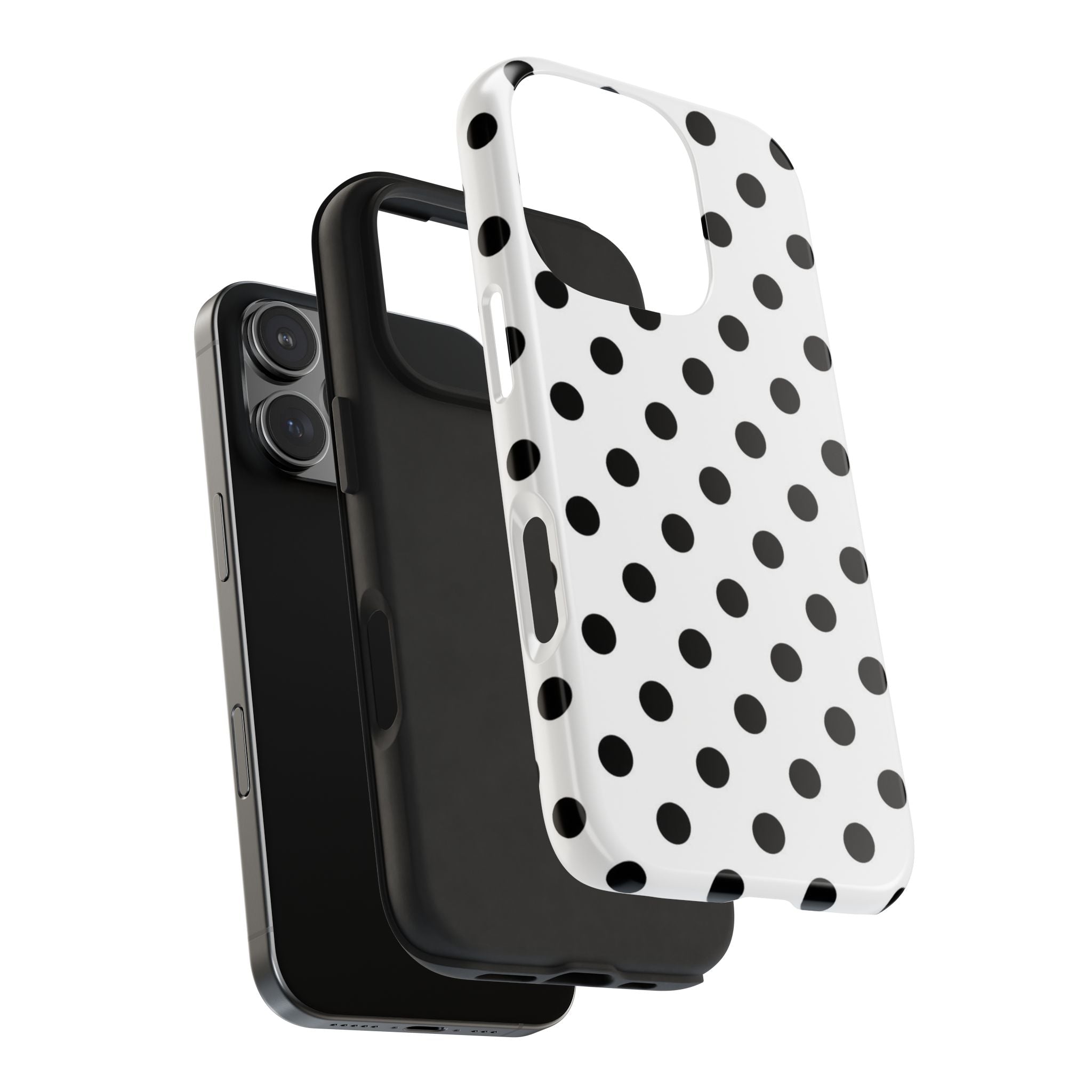 White Polka Dot iPhone Case