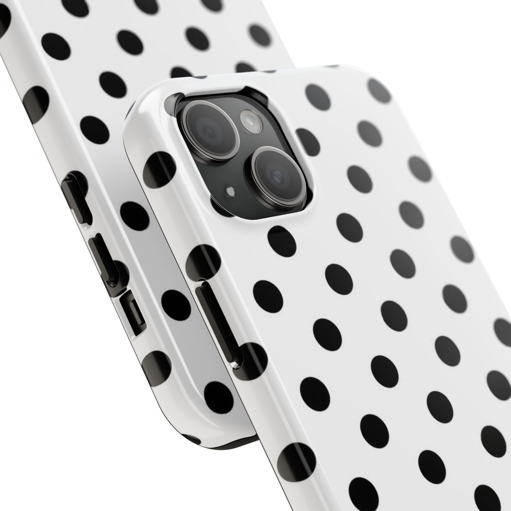 White Polka Dot iPhone Case