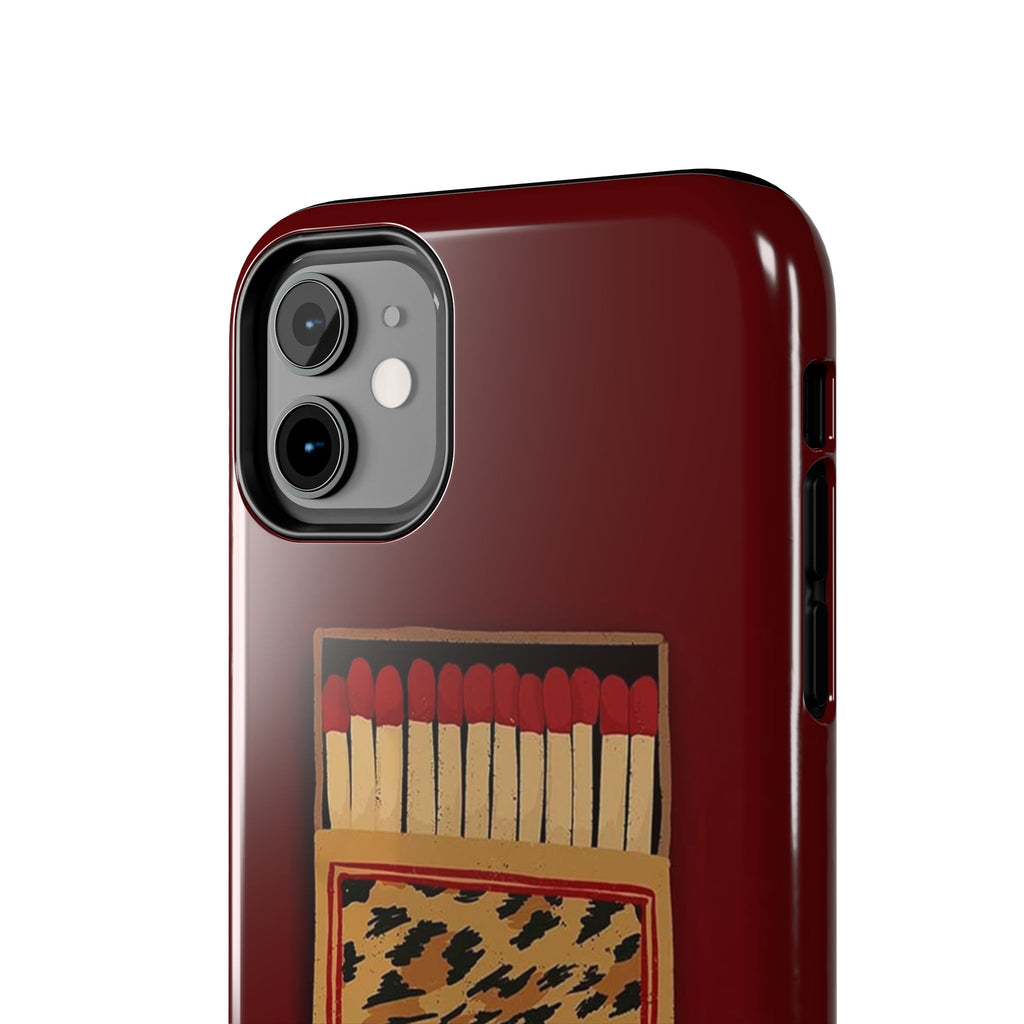 Burgundy Match iPhone Case