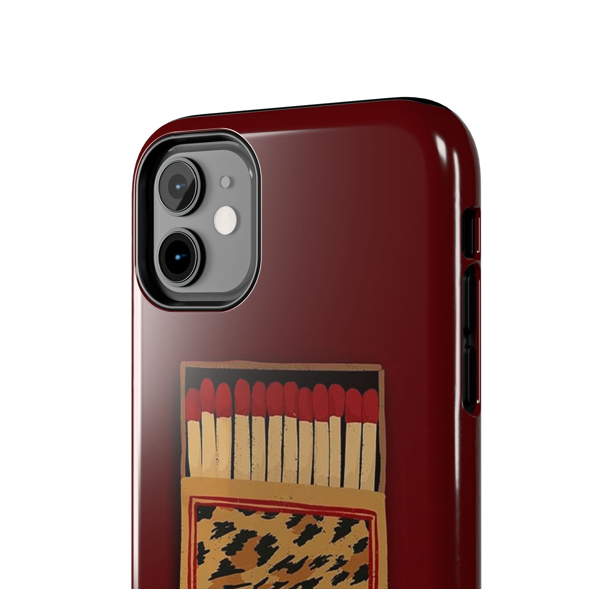 Burgundy Match iPhone Case
