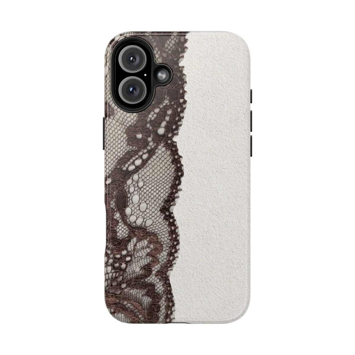 Brown Lace Edge iPhone Case