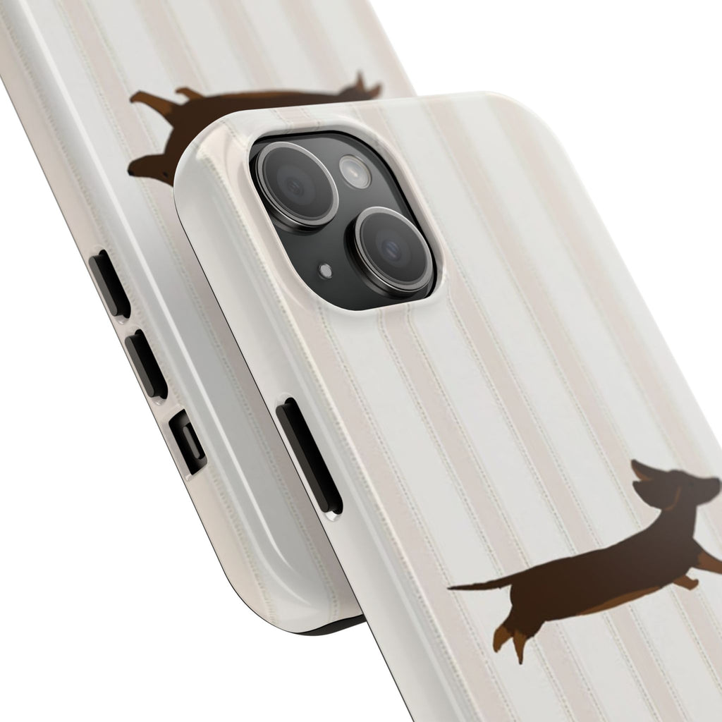 Leaping Dachshund iPhone Case