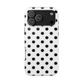 White Polka Dot iPhone Case