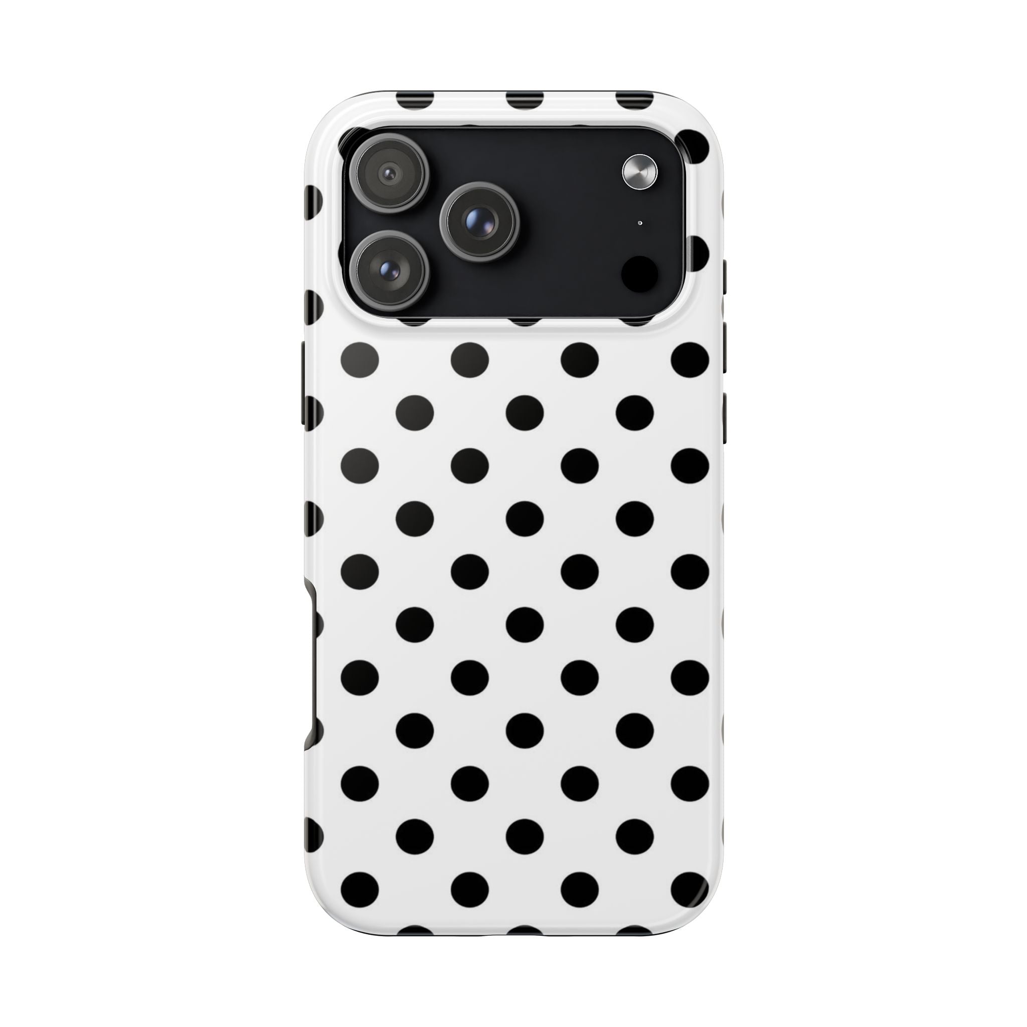 White Polka Dot iPhone Case