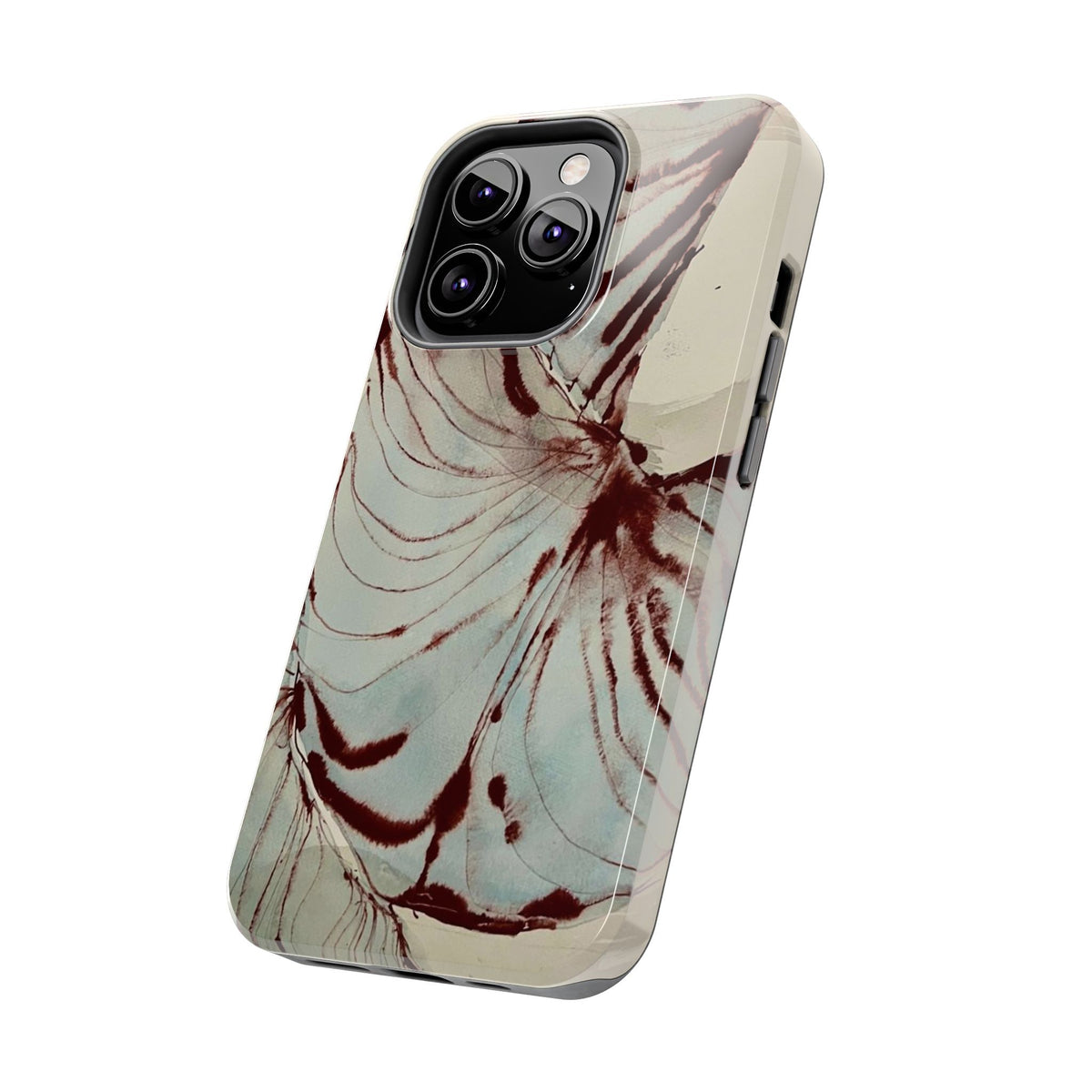 Maroon Silk iPhone Case