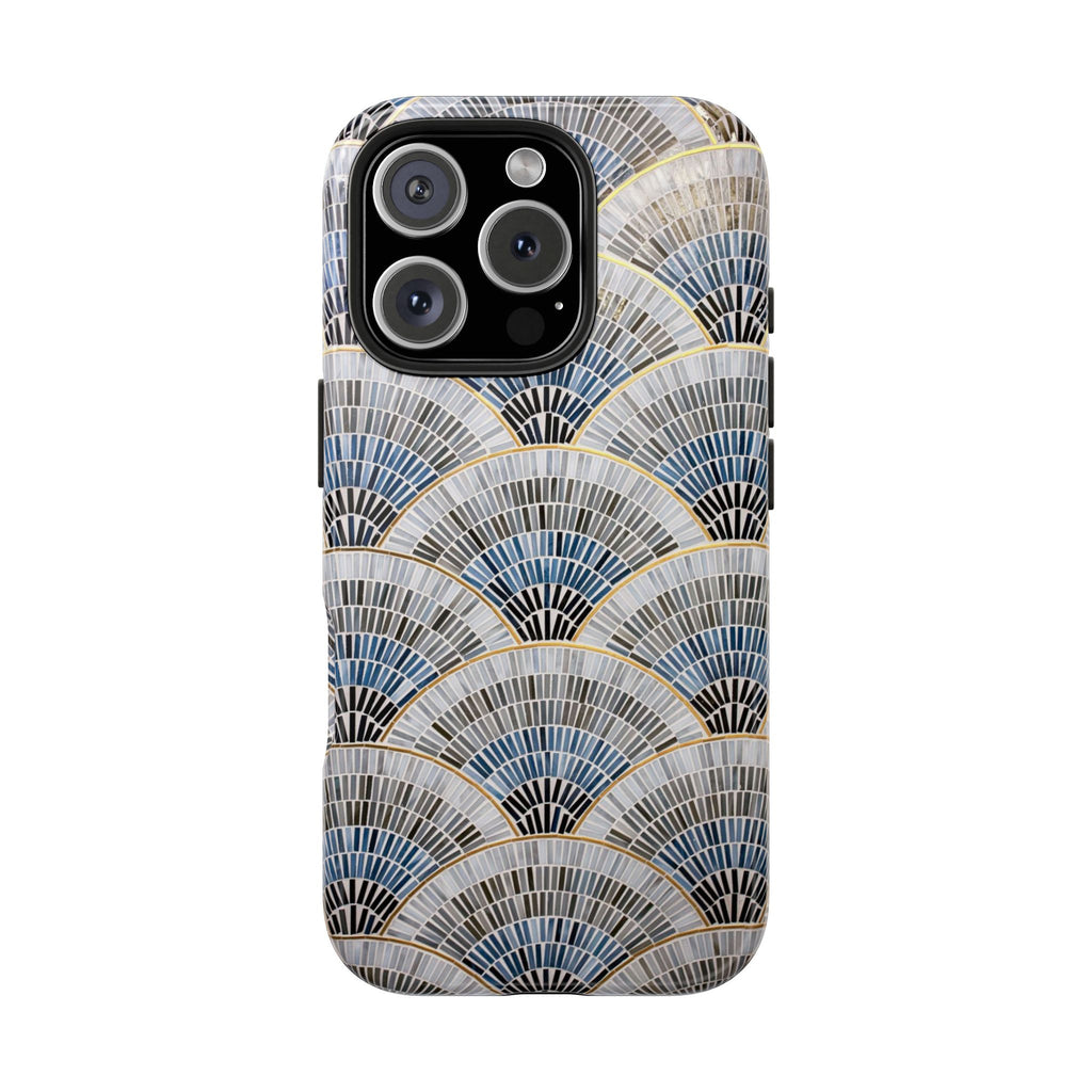 Blue Mosiac Pattern iPhone Case