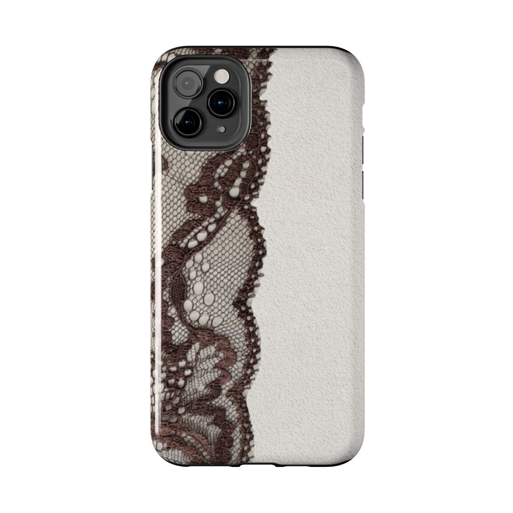Brown Lace Edge iPhone Case