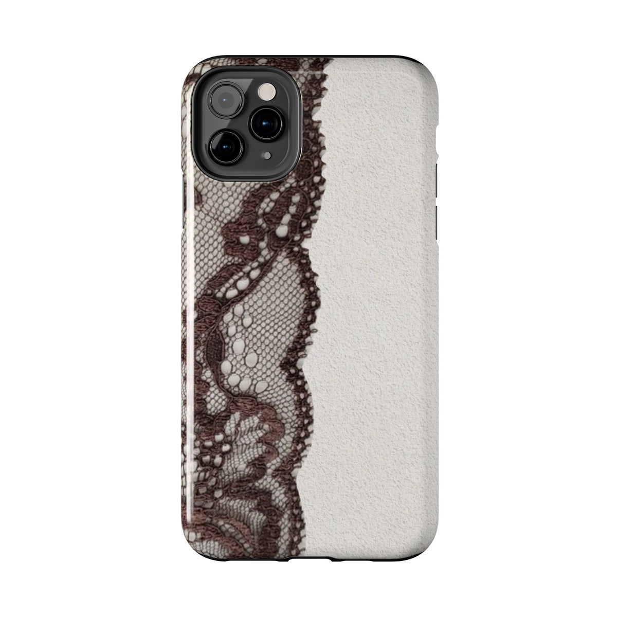 Brown Lace Edge iPhone Case