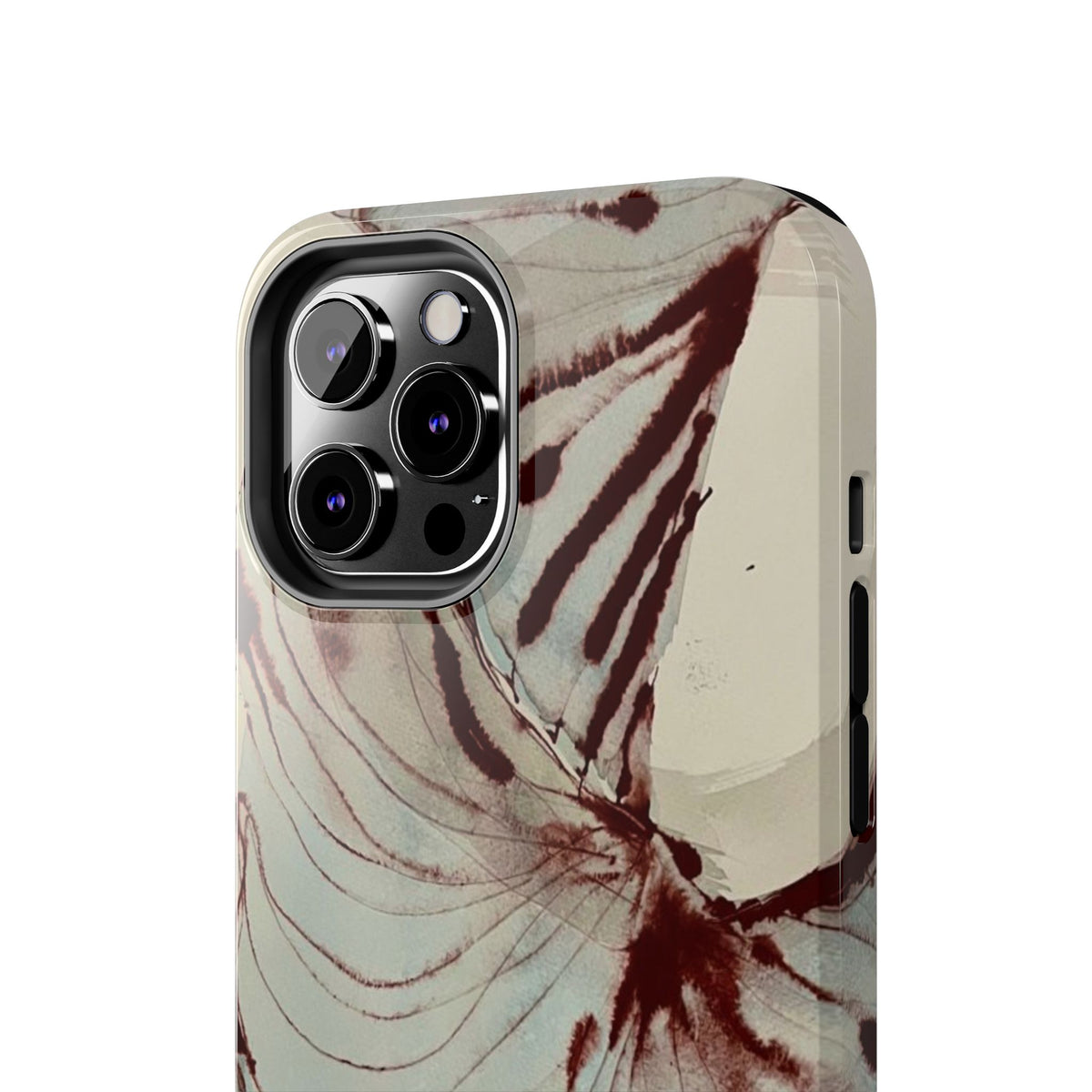 Maroon Silk iPhone Case