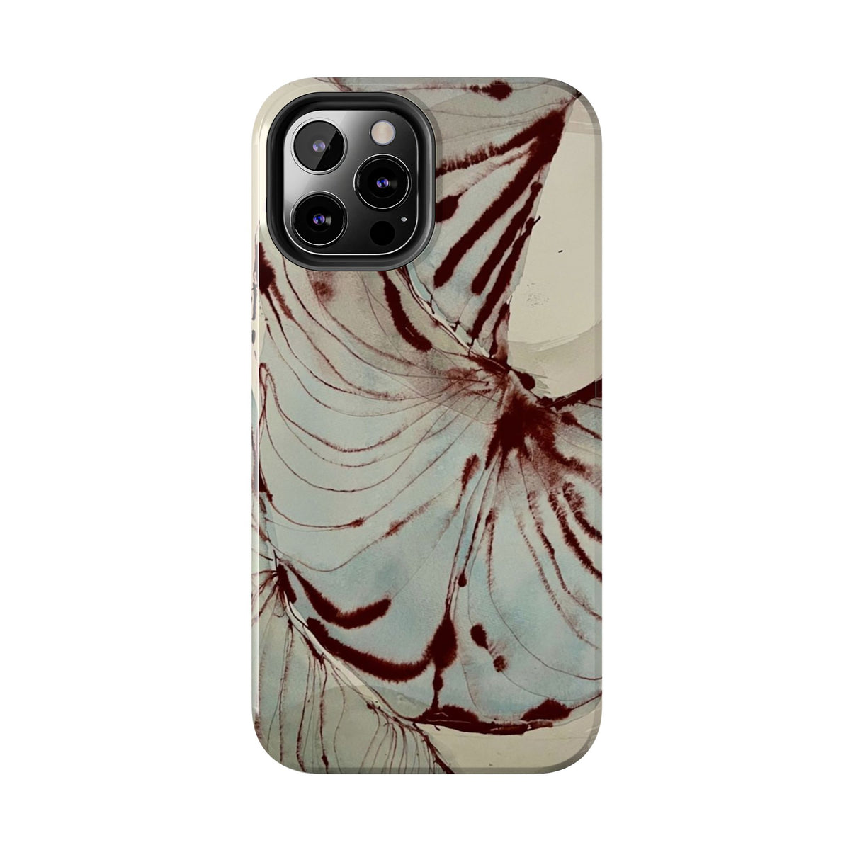 Maroon Silk iPhone Case