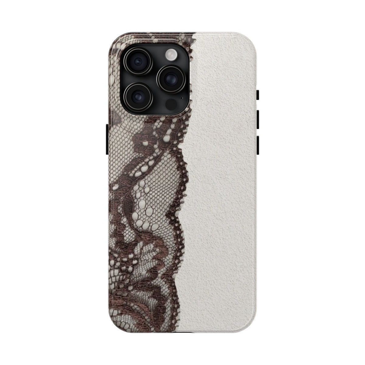Brown Lace Edge iPhone Case