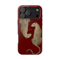 Red Mirrored Leopard iPhone Case- Customizable