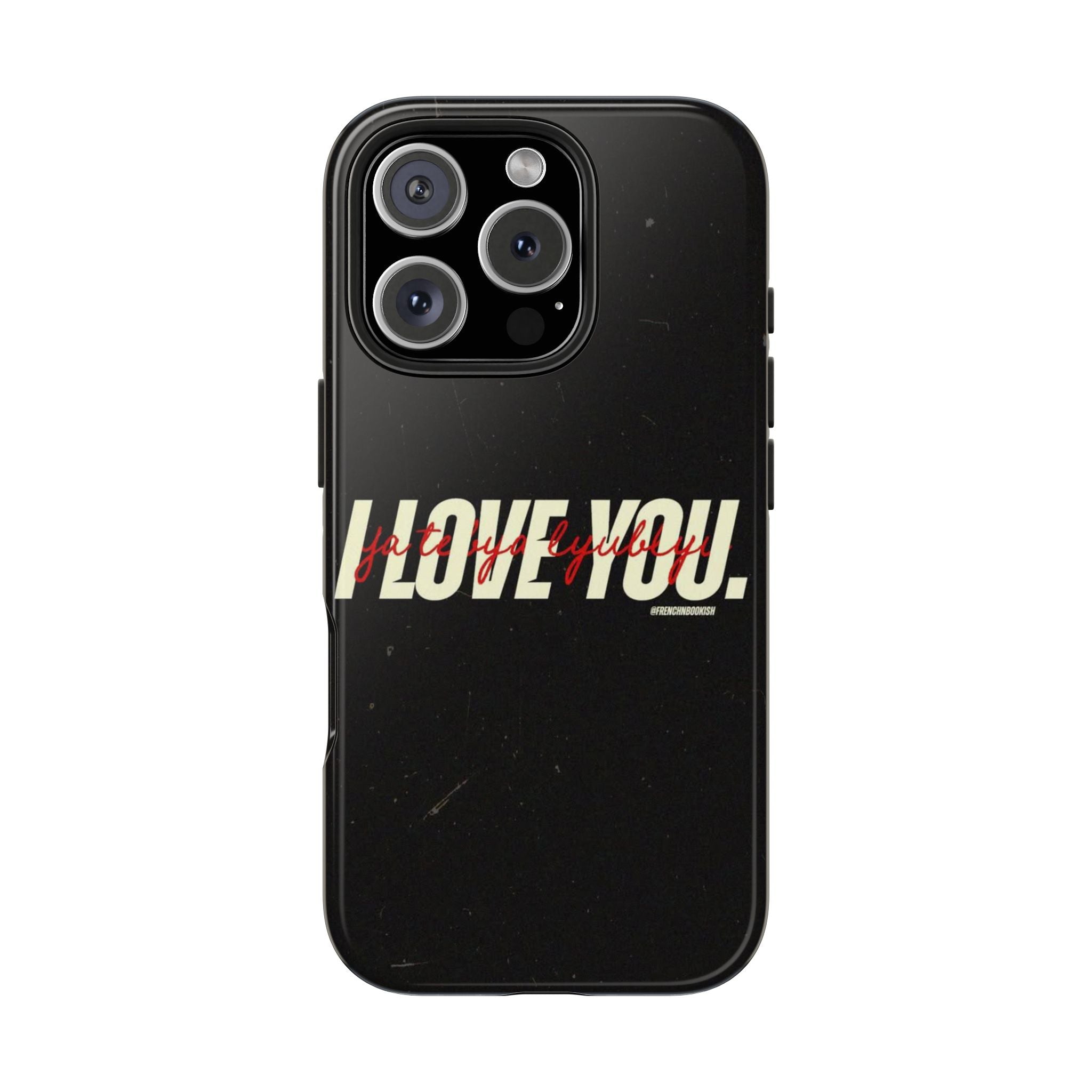'I love you' in black Heated Rivalry iPhone Case