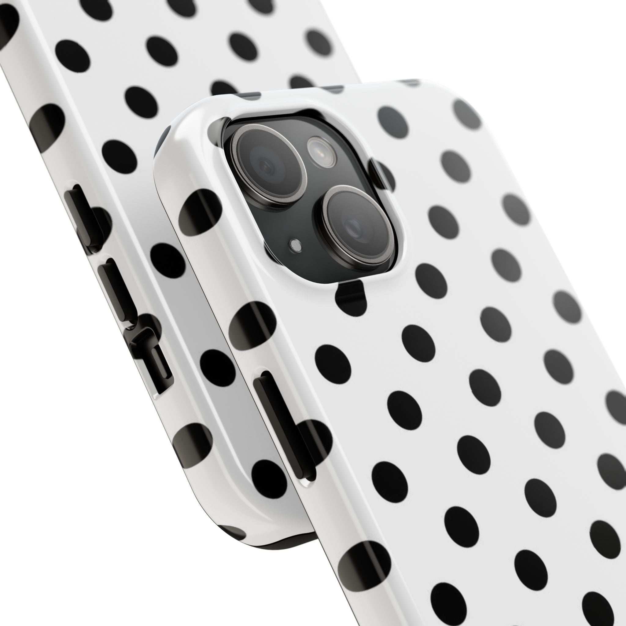 White Polka Dot iPhone Case