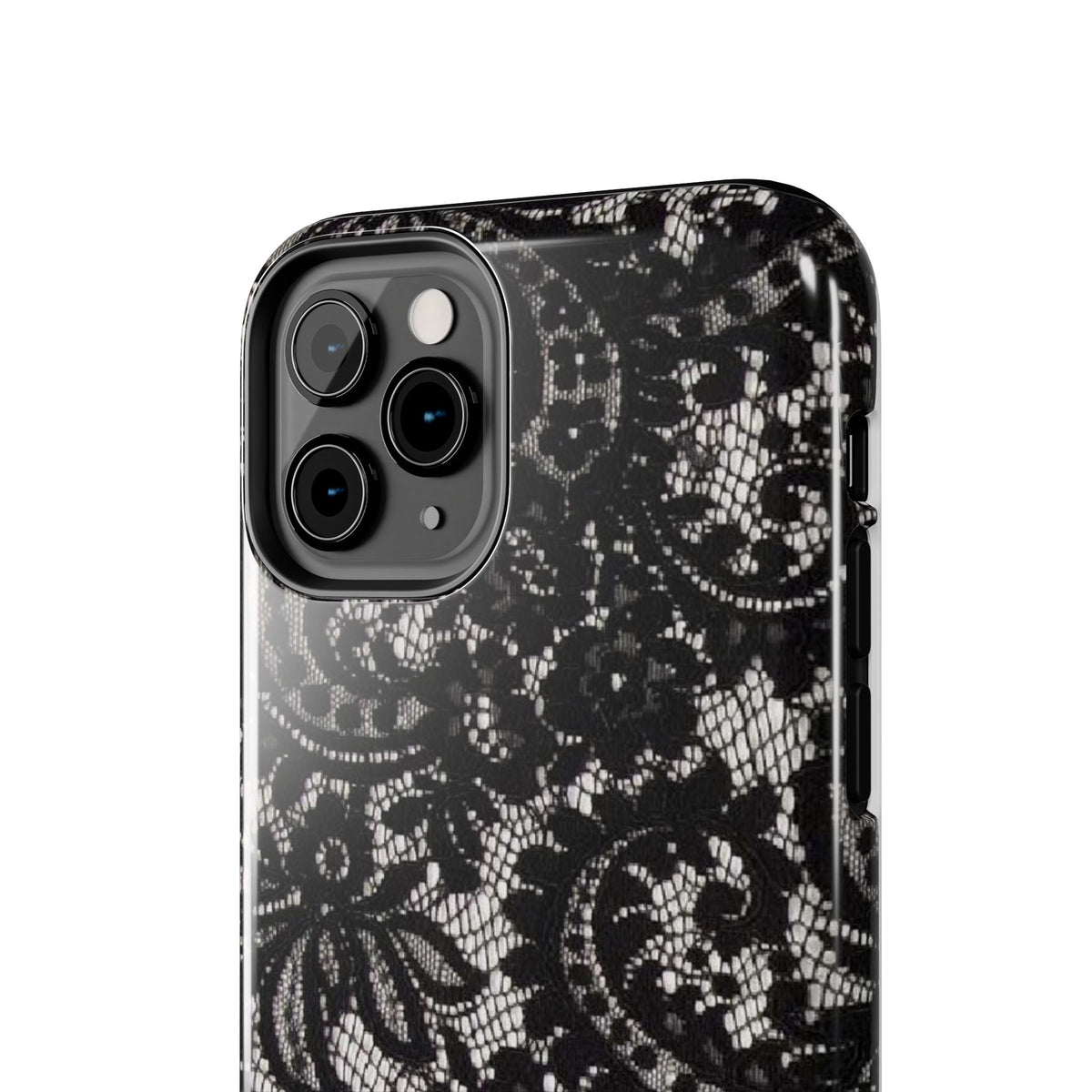 Hand-Bedazzled Initials Lace iPhone Case