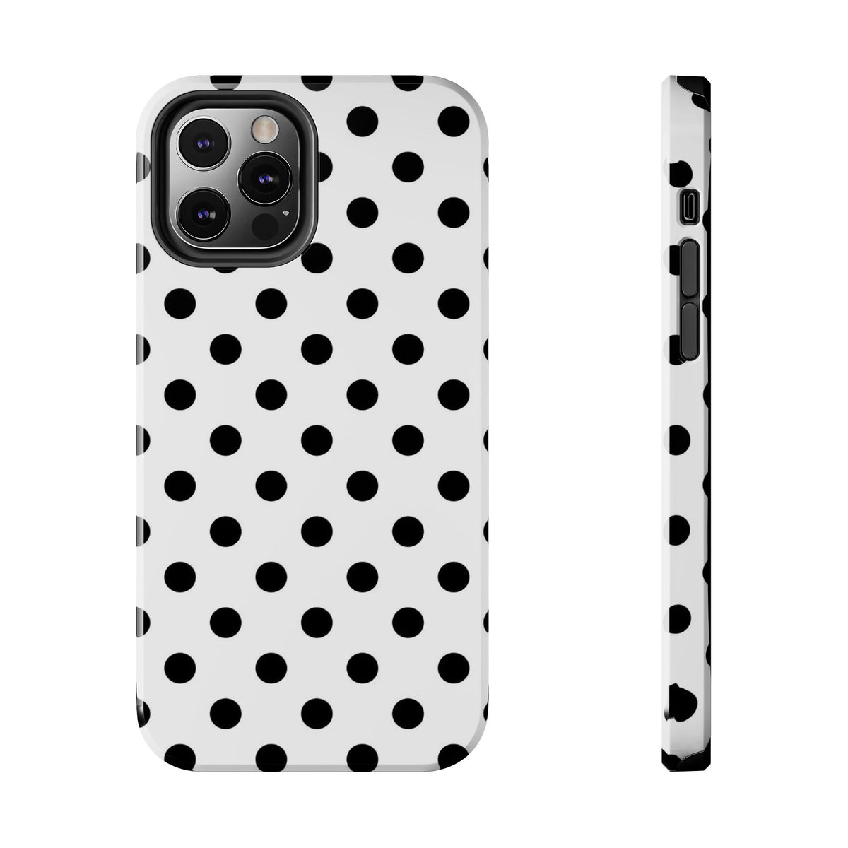 White Polka Dot iPhone Case