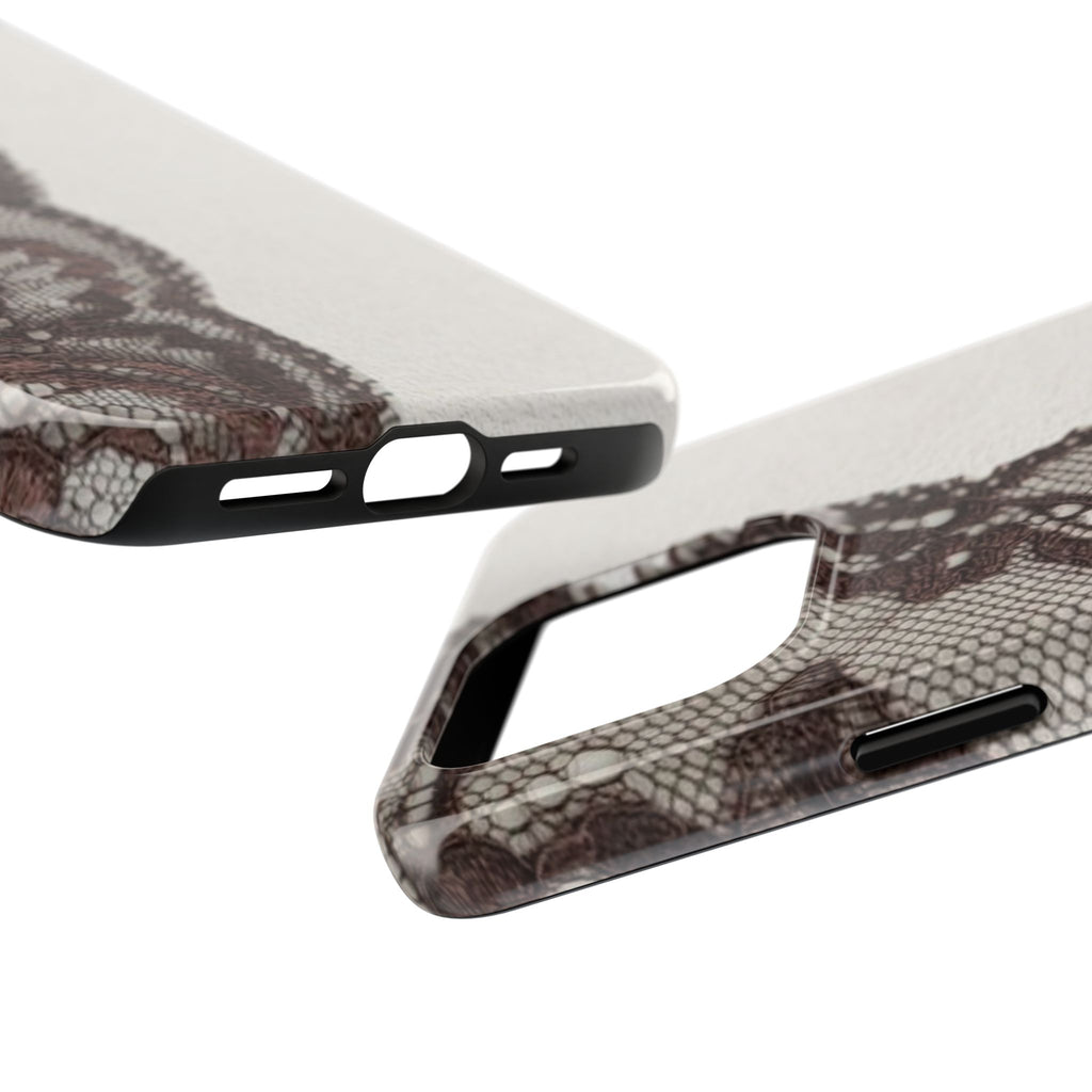Brown Lace Edge iPhone Case