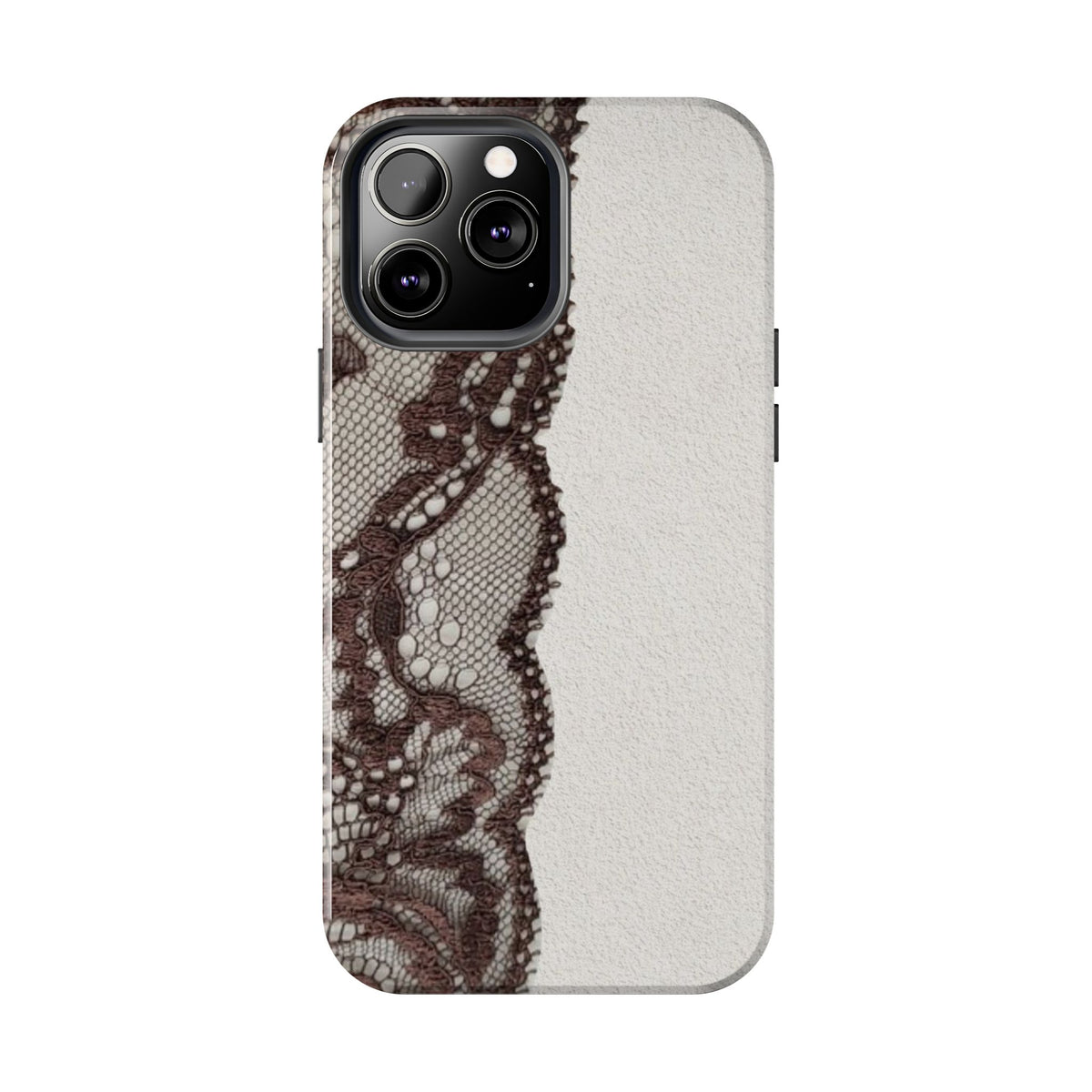 Brown Lace Edge iPhone Case