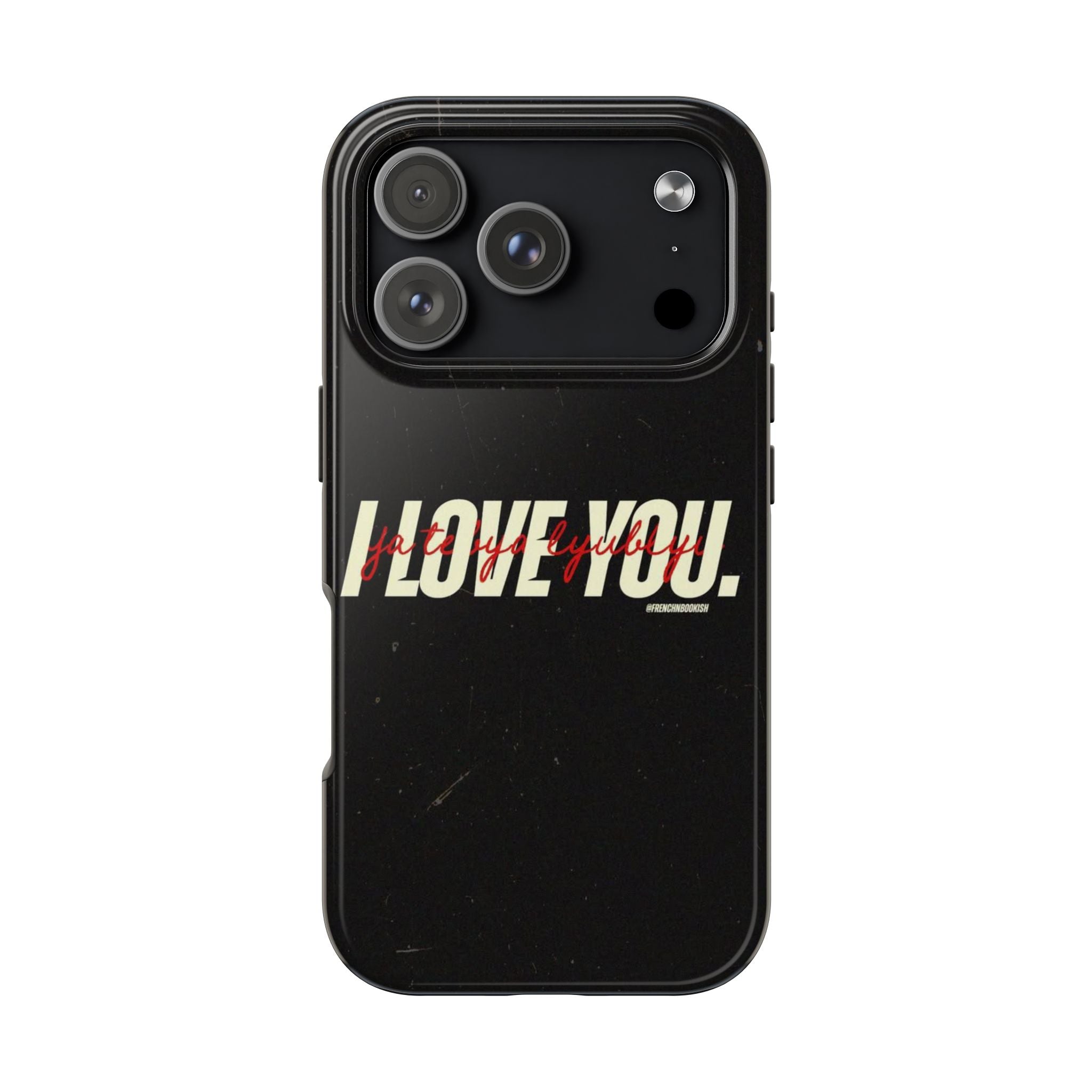 'I love you' in black Heated Rivalry iPhone Case