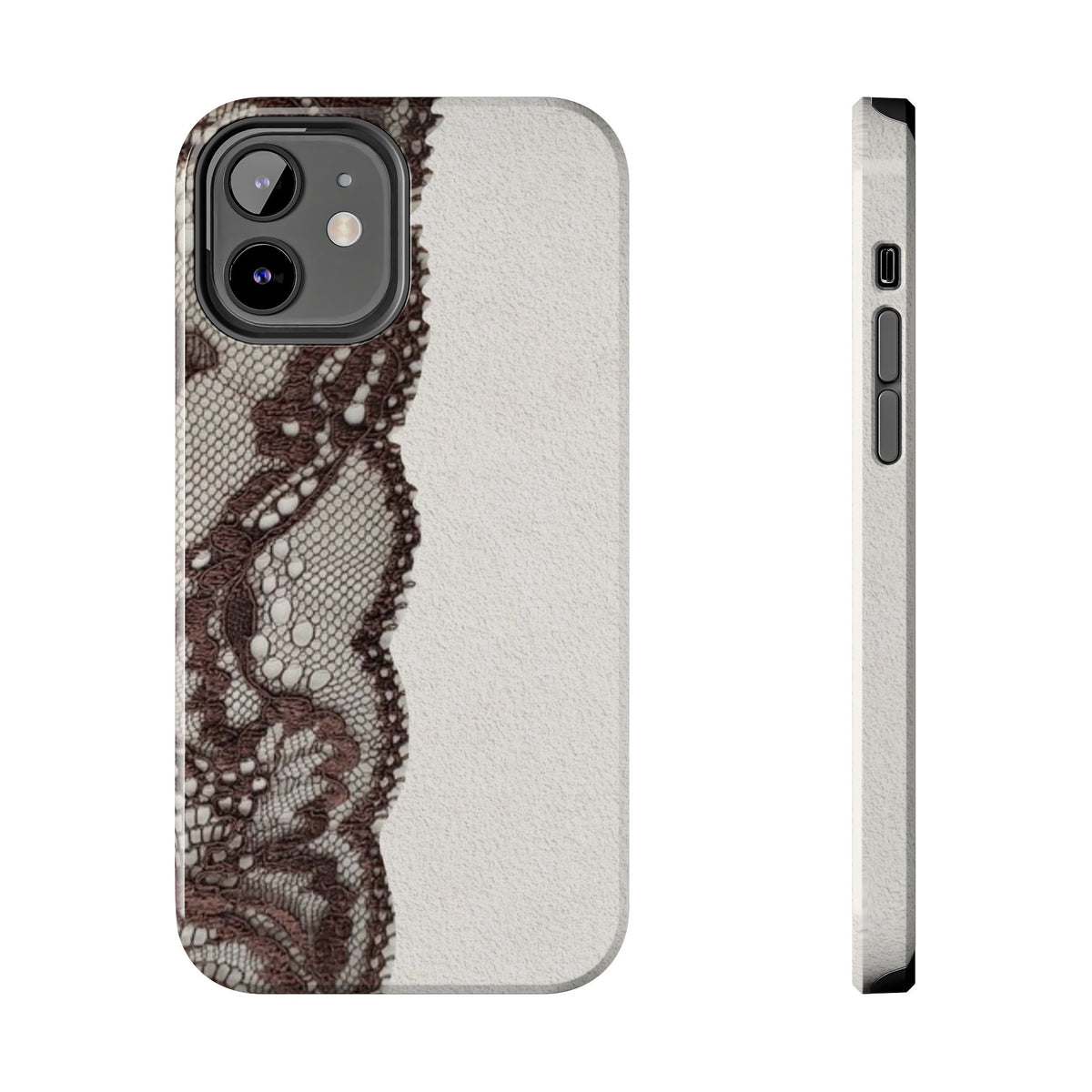 Brown Lace Edge iPhone Case